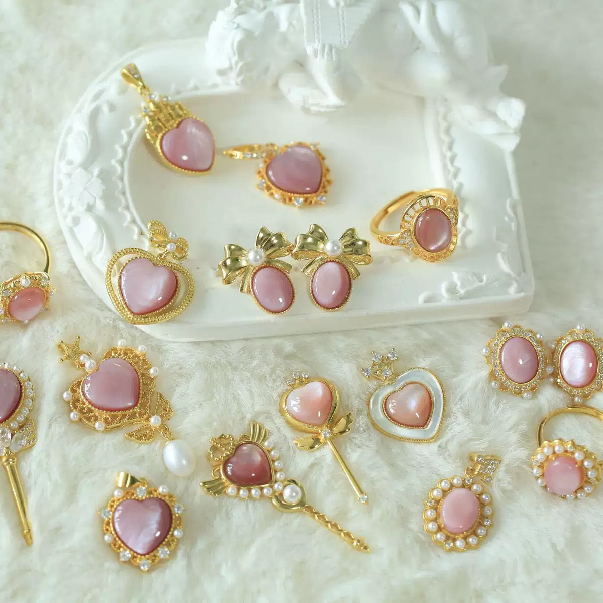 S925 Silver Aurora Purple Shell Earrings Collection – Vintage Romantic Mother-of-Pearl Series